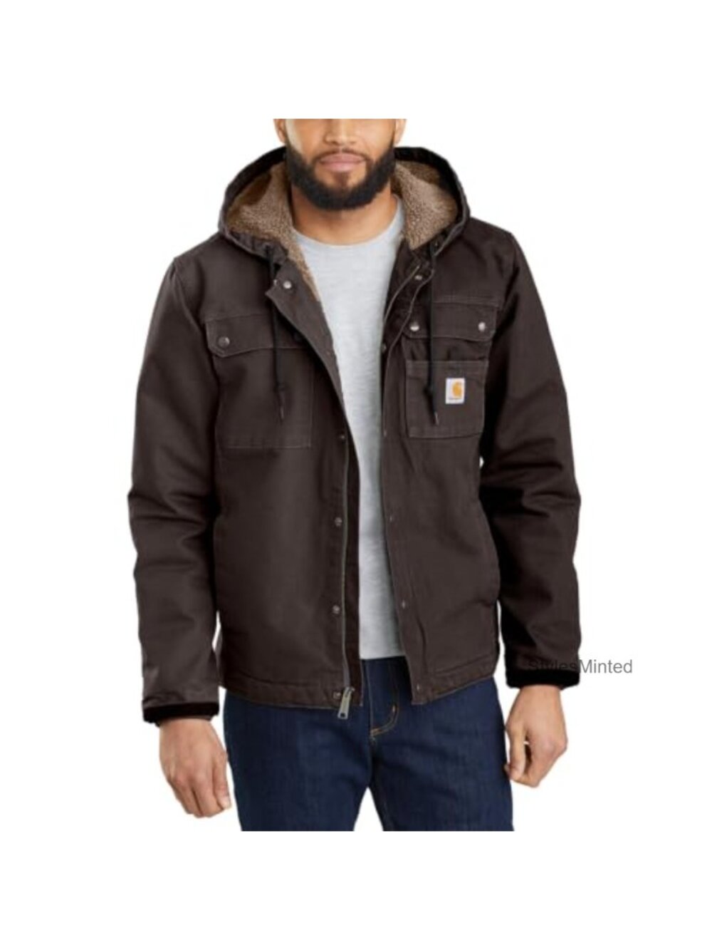 Carhartt Washed Duck Bartlett Jacket Sherpa Lined Work